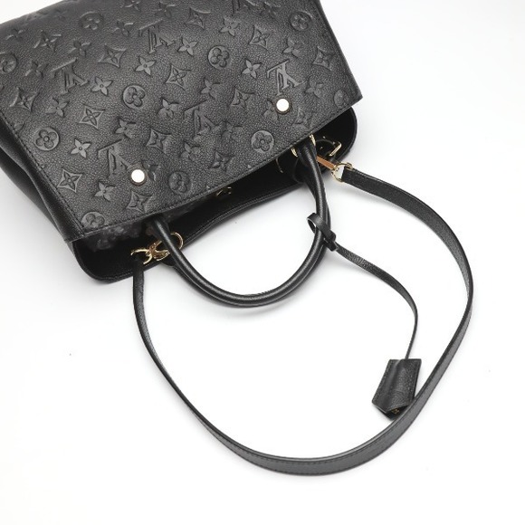 Louis Vuitton Montaigne MM Monogram Implant Shoulder Bag - Picture 10 of 13